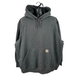 Carhartt Men’s Dark Gray Hooded Pullover Sweatshirt